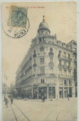 POSTAL ANTIGUA DE VALENCIA. CALLE DE LAS BARCAS Nº 47