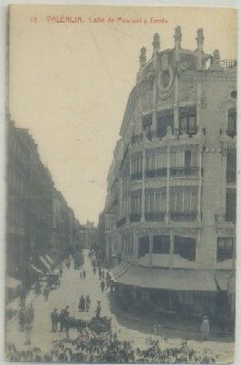 POSTAL ANTIGUA DE VALENCIA. CALLE DE PASCUAL Y GENIS Nº 78