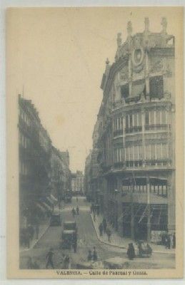 POSTAL ANTIGUA DE VALENCIA. CALLE DE PASCUAL Y GENIS Nº 7