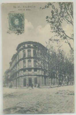POSTAL ANTIGUA DE VALENCIA. CALLE DE COLON Nº 31