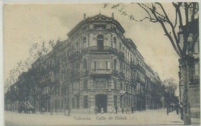 POSTAL ANTIGUA DE VALENCIA. CALLE DE COLON Nº 23