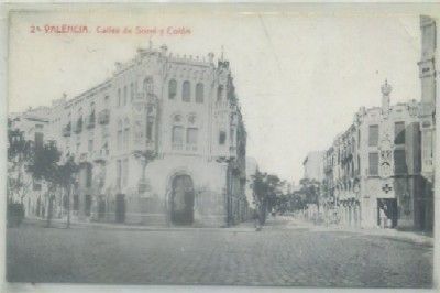 POSTAL ANTIGUA DE VALENCIA. CALLE DE SORNI Y COLON Nº 2