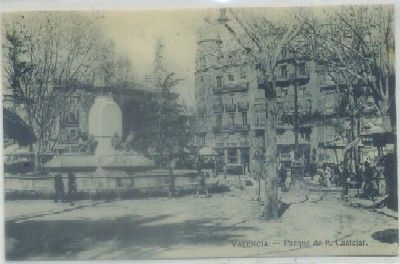 POSTAL ANTIGUA DE VALENCIA. PARQUE DE E. CASTELAR
