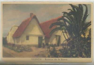 POSTAL ANTIGUA DE VALENCIA. BARRCAS DE LA HUERTA