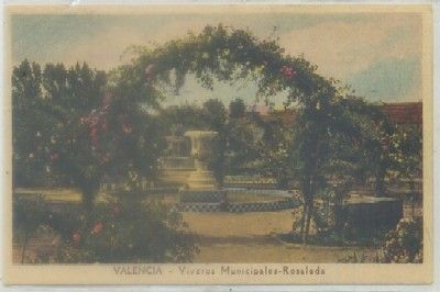 POSTAL ANTIGUA DE VALENCIA. VIVEROS MUNICIPALES-ROSALEDA