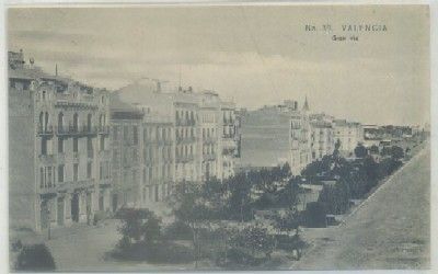 POSTAL ANTIGUA DE VALENCIA. GRAN VIA Nº 39