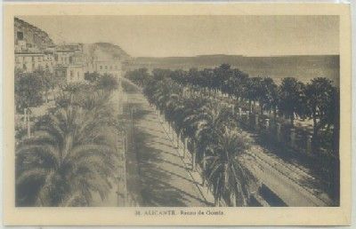 POSTAL ANTIGUA DE ALICANTE. PASEO DE GOMIZ Nº 38