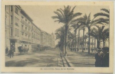 POSTAL ANTIGUA DE ALICANTE. PASEO DE LOS MARTIRES Nº 18