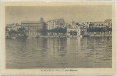 POSTAL ANTIGUA DE ALICANTE. PUERTO CLUB DE REGATAS Nº 96