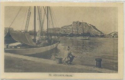 POSTAL ANTIGUA DE ALICANTE. PUERTO Nº 72