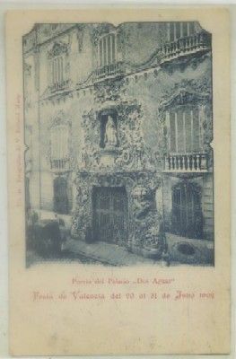 POSTAL ANTIGUA DE VALENCIA. FERIA DE VALENCIA AÑO 1902. PALACIO DOS AGUAS COL 0 Nº 26