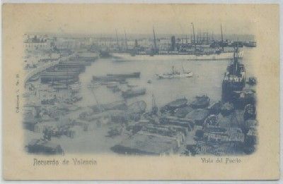 POSTAL ANTIGUA DE VALENCIA. VISTA DEL PUERTO. COL. 0 Nº 25