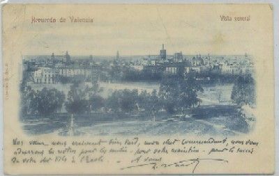 POSTAL ANTIGUA DE VALENCIA. VISTA GENERAL. COL 0 Nº 12