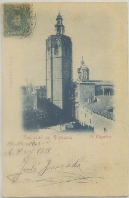 POSTAL ANTIGUA DE VALENCIA. EL MIGUELETE. COL. 0 Nº 14