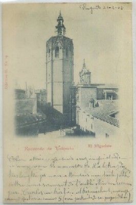 POSTAL ANTIGUA DE VALENCIA. EL MIGUELETE. COL. 0 Nº 14