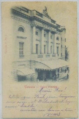 POSTAL ANTIGUA DE VALENCIA. TEATRO PRINCIPAL. COL. 0 Nº 9