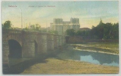 POSTAL ANTIGUA DE VALENCIA. PUENTE Y TORRES DE SERRANOS Nº 12