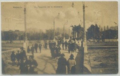 POSTAL ANTIGUA DE VALENCIA. PASARELA DE LA ALAMEDA Nº 11