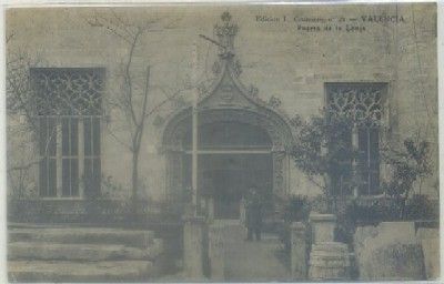 POSTAL ANTIGUA DE VALENCIA. PUEDTA DE LA LONJA Nº 28