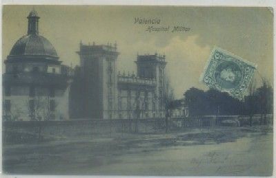 POSTAL ANTIGUA DE VALENCIA. HOSPITAL MILITAR