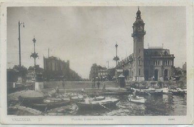 POSTAL ANTIGUA DE VALENCIA. PUERTO. ESTACION MARITIMA Nº 57