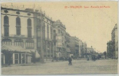 POSTAL ANTIGUA DE VALENCIA. GRAO. AVENIDA DEL PUERTO Nº 20