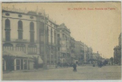 POSTAL ANTIGUA DE VALENCIA. GRAO. AVENIDA DEL PUERTO Nº 20