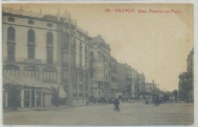 POSTAL ANTIGUA DE VALENCIA. GRAO. AVENIDA DEL PUERTO Nº 20
