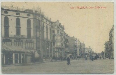 POSTAL ANTIGUA DE VALENCIA. GRAO. CALLE MAYOR Nº 154