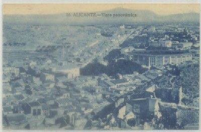 POSTAL ANTIGUA DE ALICANTE. VISTA PANORAMICA Nº 16