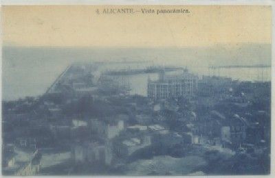 POSTAL ANTIGUA DE ALICANTE. VISTA PANORAMICA Nº 4
