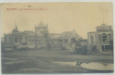 POSTAL ANTIGUA DE ALICANTE. LOS BALNEARIOS. LA ALIANZA