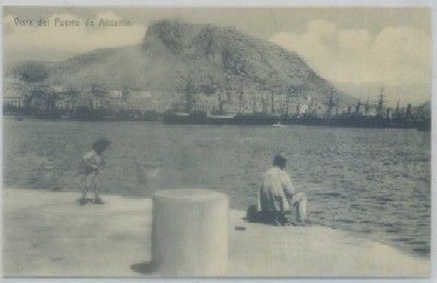 POSTAL ANTIGUA DE ALICANTE. VISTA DEL PUERTO