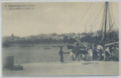 POSTAL ANTIGUA DE ALICANTE. EL MUELLE Nº 11