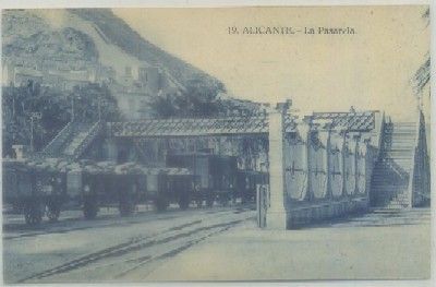 POSTAL ANTIGUA DE ALICANTE. LA PASARELA Nº 19