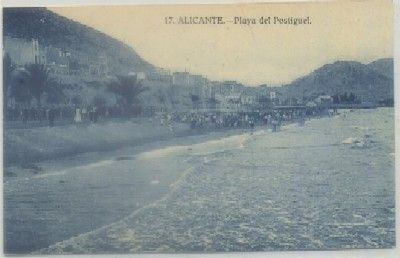 POSTAL ANTIGUA DE ALICANTE. PLAYA DEL POSTIGUEL Nº 17