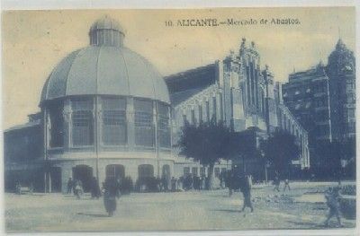 POSTAL ANTIGUA DE ALICANTE. MERCADO DE ABASTOS Nº 10