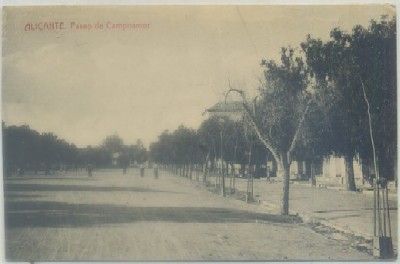 POSTAL ANTIGUA DE ALICANTE. PASEO DE CAMPOAMOR