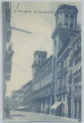 POSTAL ANTIGUA DE ALICANTE. EL AYUNTAMIENTO Nº 3