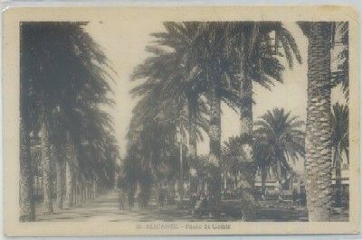 POSTAL ANTIGUA DE ALICANTE. PASEO DE GOMIZ Nº 26