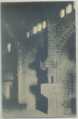 POSTAL ANTIGUA DE ALICANTE. JAVEA. IGLESIA PARROQUIAL SAN BARTOLOME. INTERIOR
