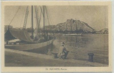 POSTAL ANTIGUA DE ALICANTE. PUERTO Nº 72