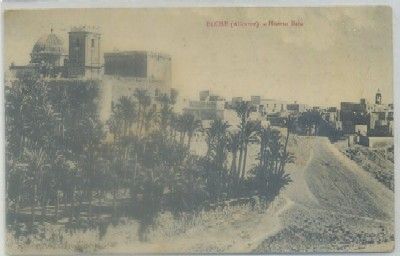 POSTAL ANTIGUA DE ALICANTE. ELCHE. HUERTO BAJO