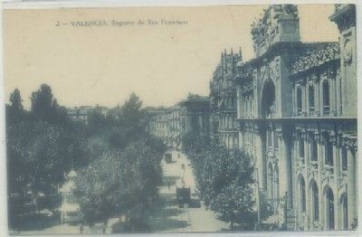 POSTAL ANTIGUA DE VALENCIA. SAGRARIO DE SAN FRANCISCO Nº 2
