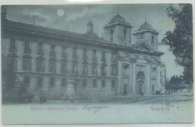 POSTAL ANTIGUA DE VALENCIA. EDIFICIO E IGLESIA DEL TEMPLE