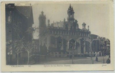 POSTAL ANTIGUA DE VALENCIA. IGLESIA DE LOS SANTOS JUANES Nº 18