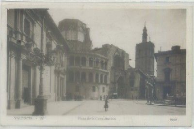 POSTAL ANTIGUA DE VALENCIA. PLAZA DE LA CONSTITUCION Nº 28