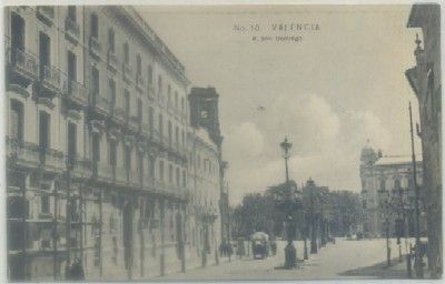 POSTAL ANTIGUA DE VALENCIA. PLAZA SANTO DOMINGO Nº 10