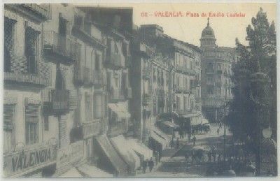 POSTAL ANTIGUA DE VALENCIA. PLAZA DE EMILIO CASTELAR Nº 118
