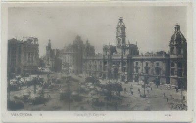 POSTAL ANTIGUA DE VALENCIA. PLAZA DE EMILIO CASTELAR Nº 9